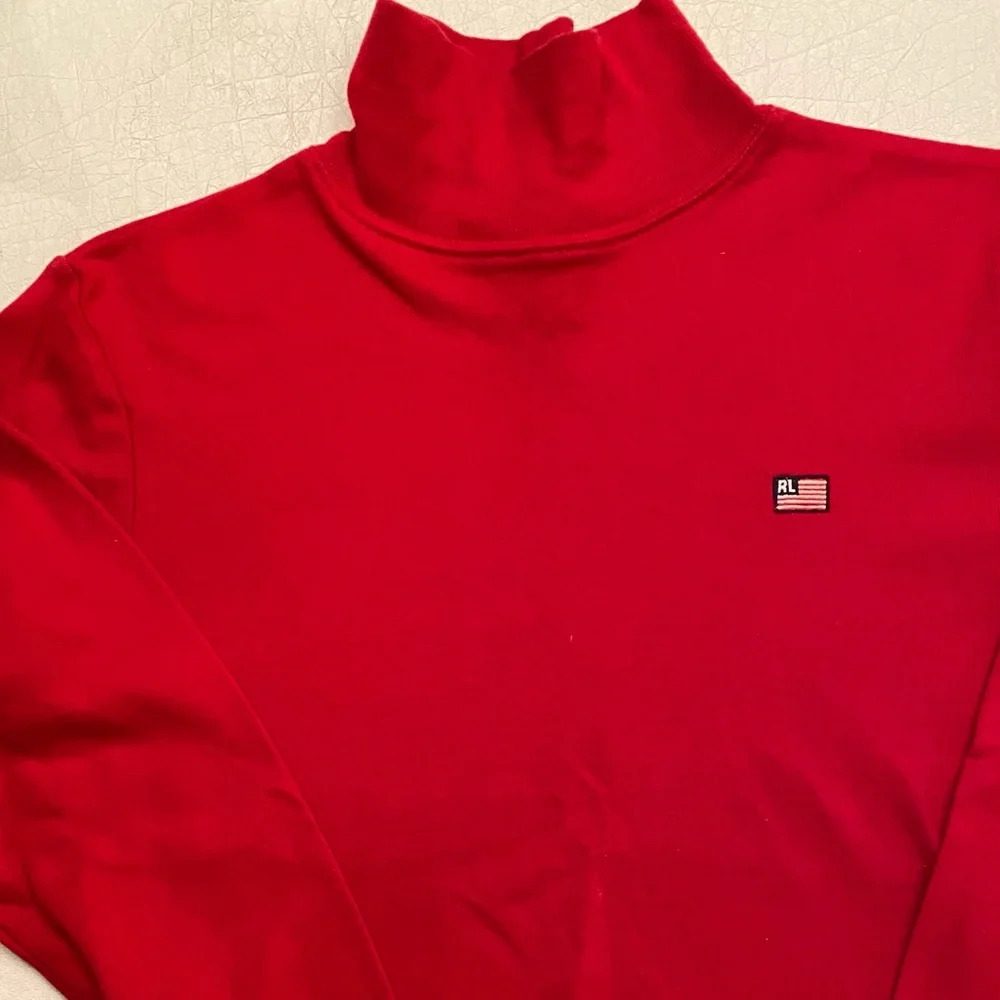 Ralph Lauren Red Cotton Turtleneck